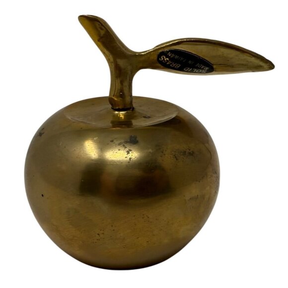 Vintage Solid Brass Bell 3″ Tall, Decorative Temple / Desk Brass Clapper Bells - Picture 5 of 7